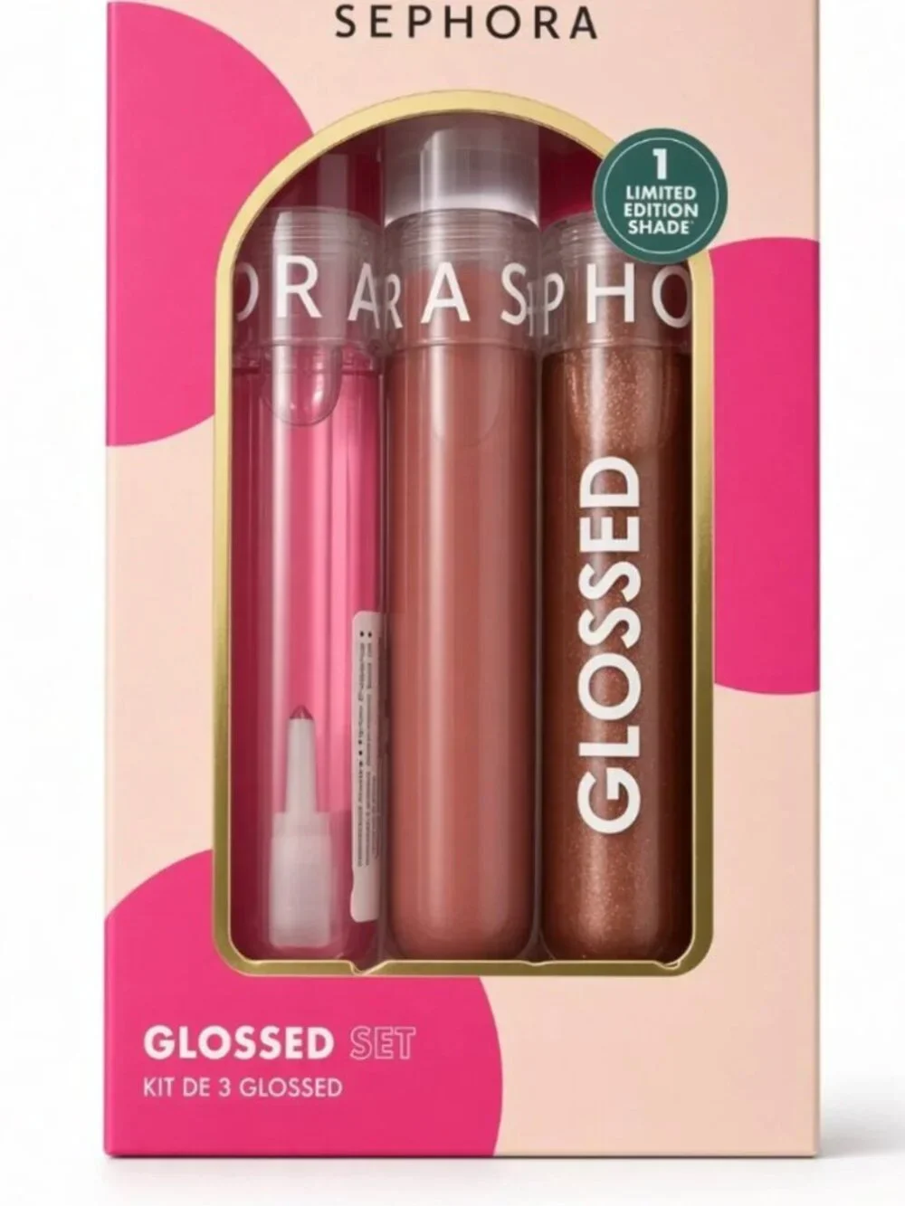 Sephora Collection Glossed Lip Gloss Set 3-Pc Boss Busy Iconic New